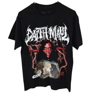 CVLA Star Wars Size Medium Black Fight Till The End Short Sleeve Shirt